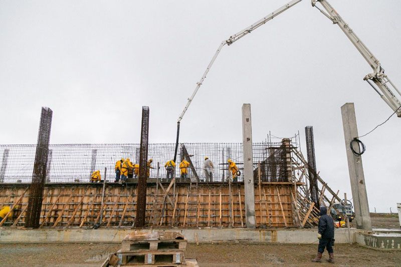 Avanza la construcción de la nueva planta cloacal en Río Grande