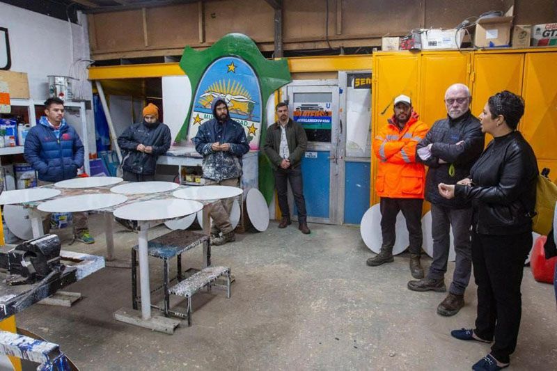 Garay recorrió el área de Señalamiento Vial