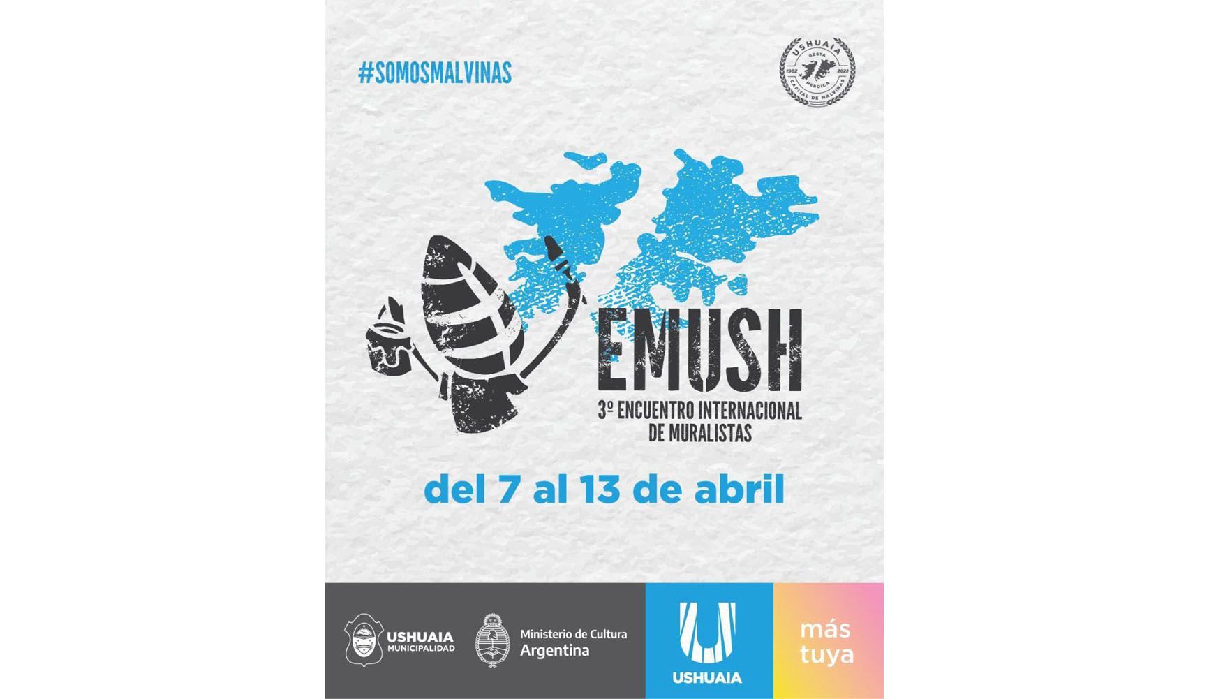 Todo listo para el 3º Encuentro Internacional de Muralistas del Fin del Mundo