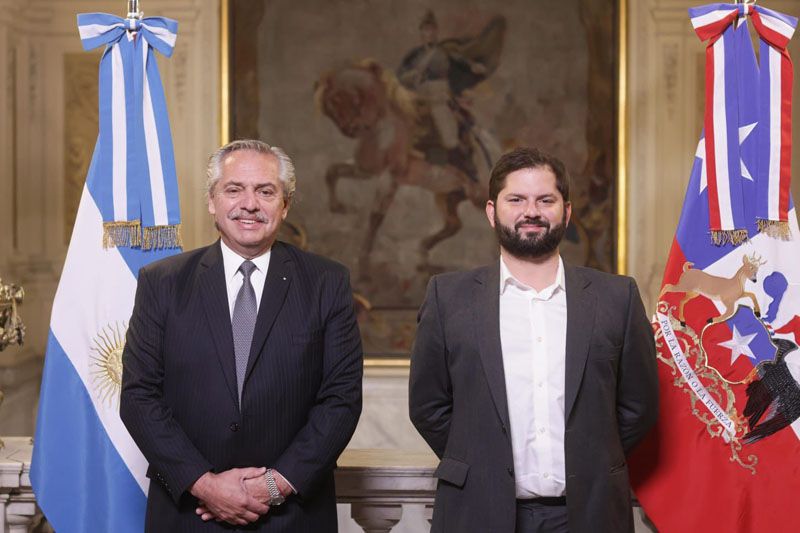 Fernández y Boric reivindicaron la unidad de Latinoamérica y la hermandad entre Chile y Argentina