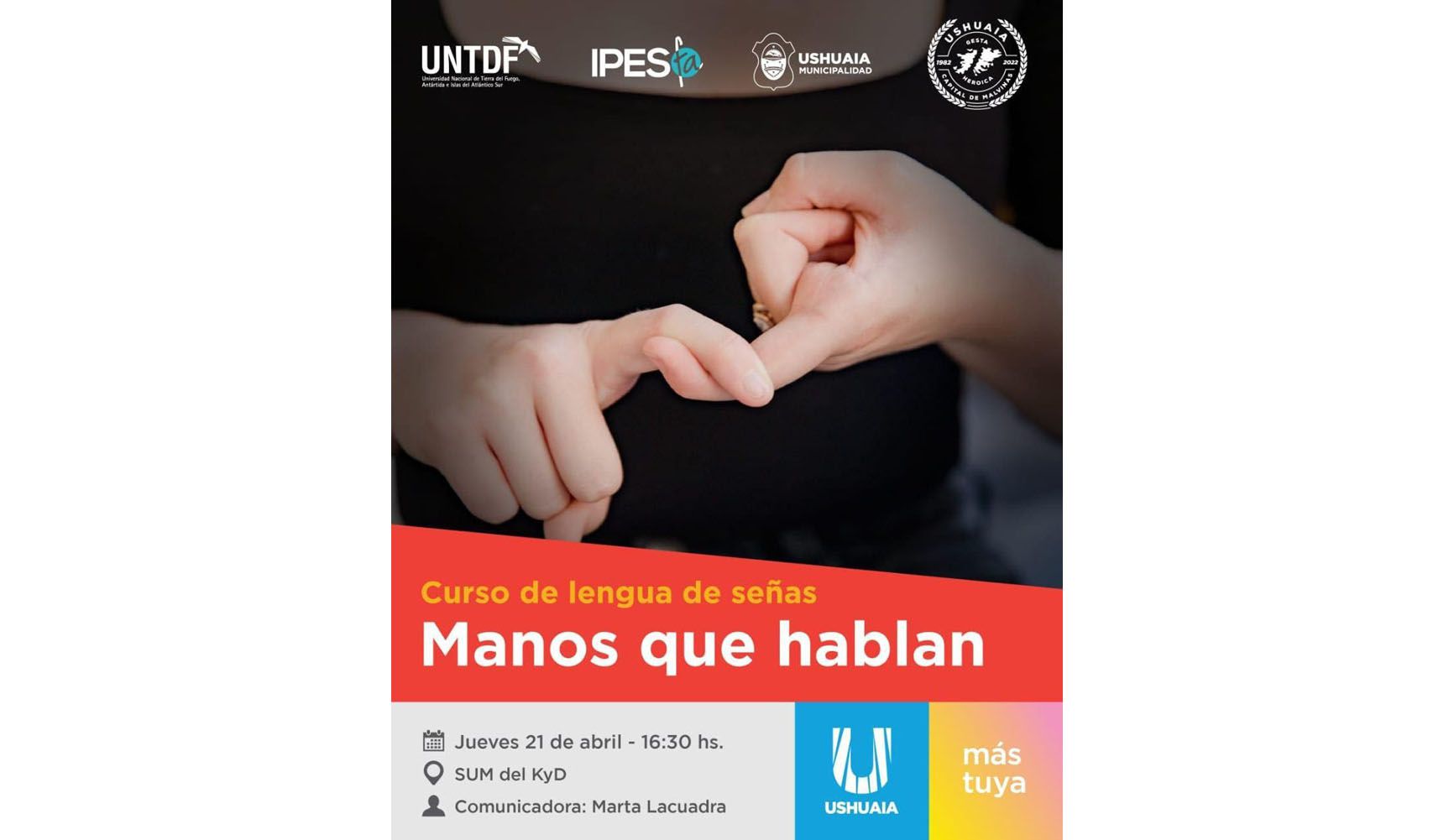 La Municipalidad dictará un taller de Lengua de Señas abierto a la comunidad