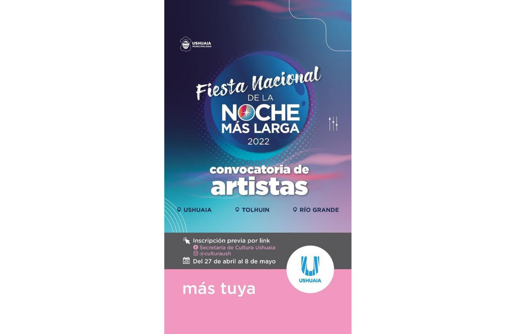 Se encuentra abierta la convocatoria a artistas locales para la Noche Más Larga
