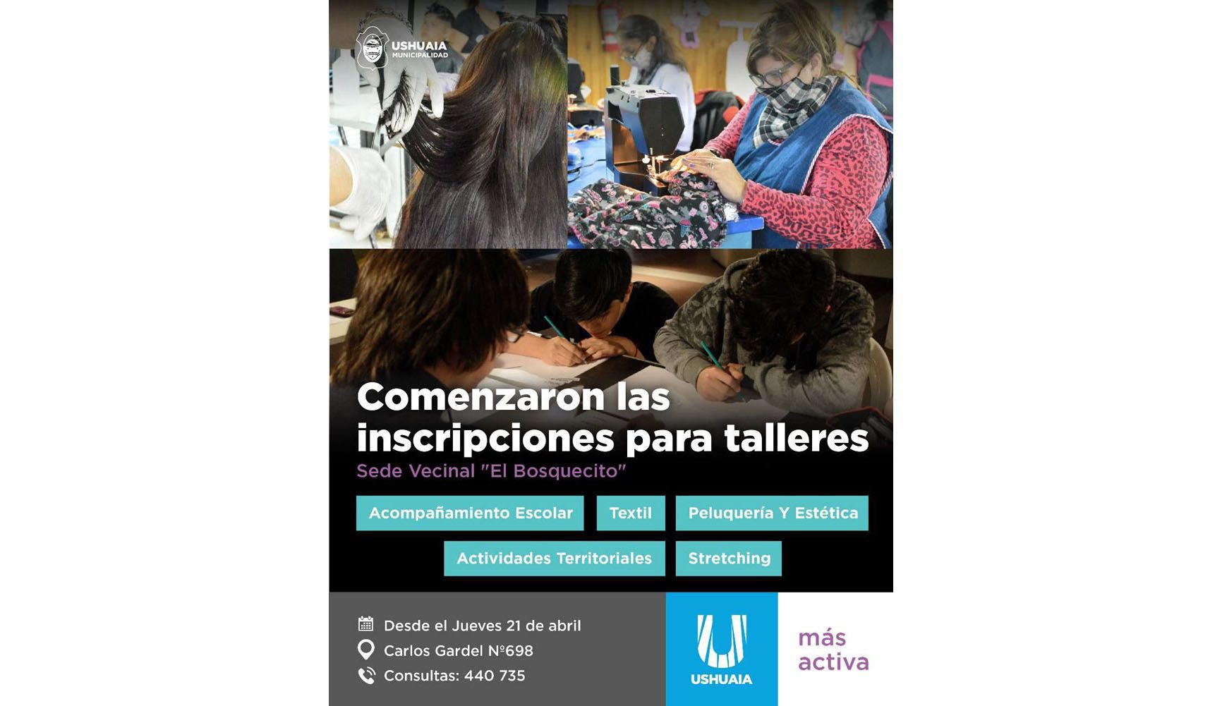 Comenzaron los talleres gratuitos en la sede vecinal del barrio El Bosquecito