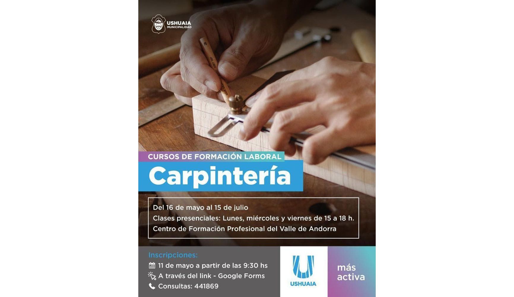 Comienzan las inscripciones para los cursos municipales de formación laboral