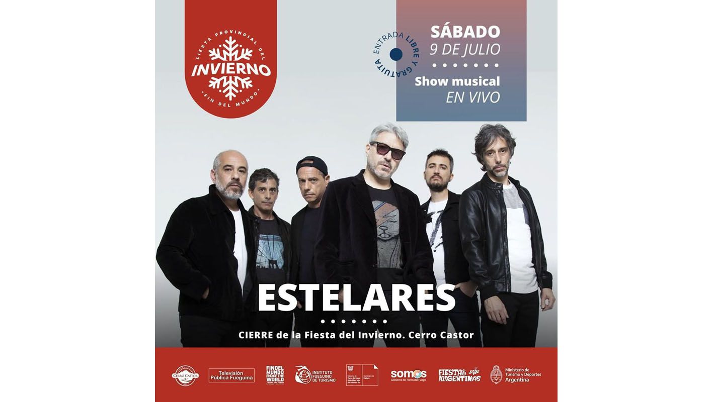 La banda de rock “Estelares” se presentará en la Fiesta del Invierno