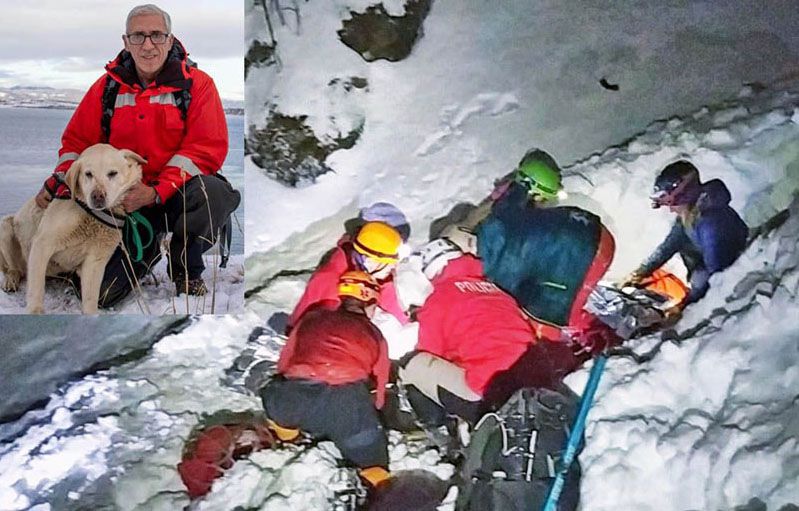 Milagroso rescate tras una avalancha en el Martial