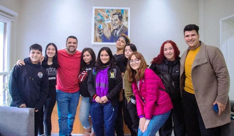 Vuoto se reunió con autoridades del Centro de Estudiantes del colegio Sábato