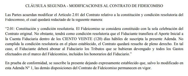 Se demora la constitución del Fideicomiso FAMP
