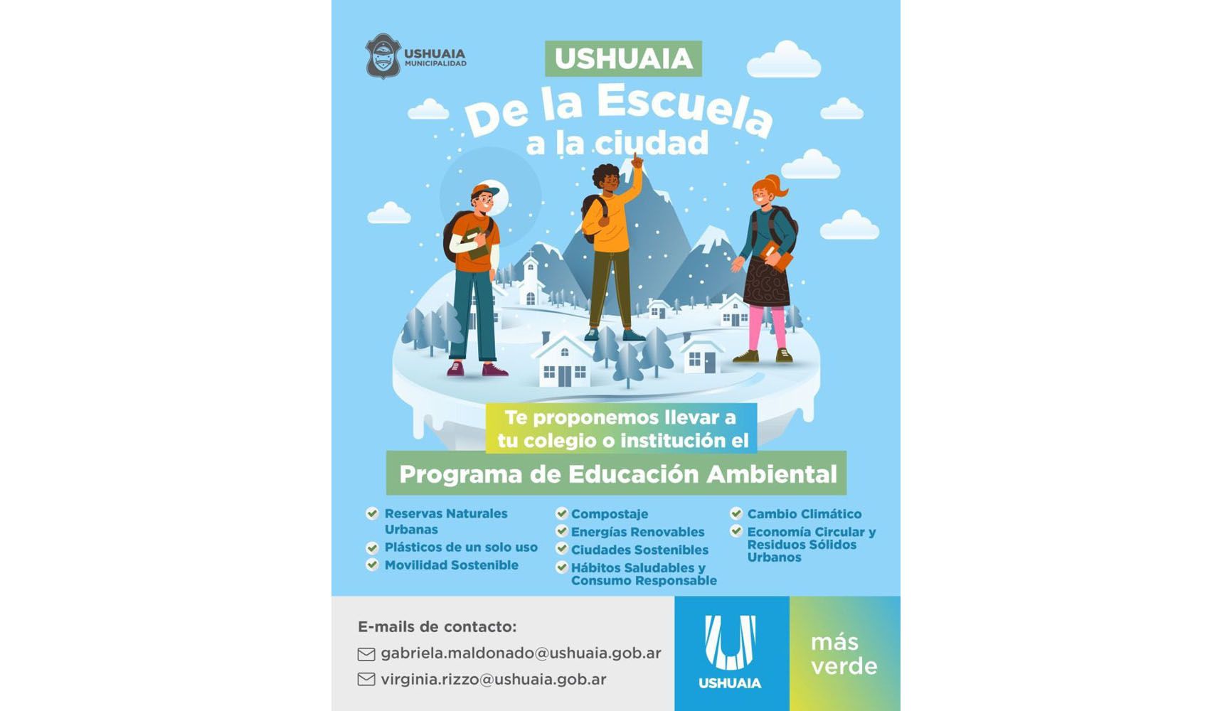 El Programa de Educación Ambiental Municipal se presenta en las Colonias de Invierno