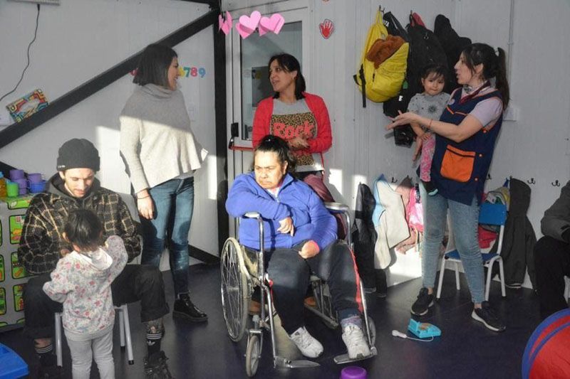 El taller textil del CAAD visitó el Centro de Infancias ‘Jorge Brito’