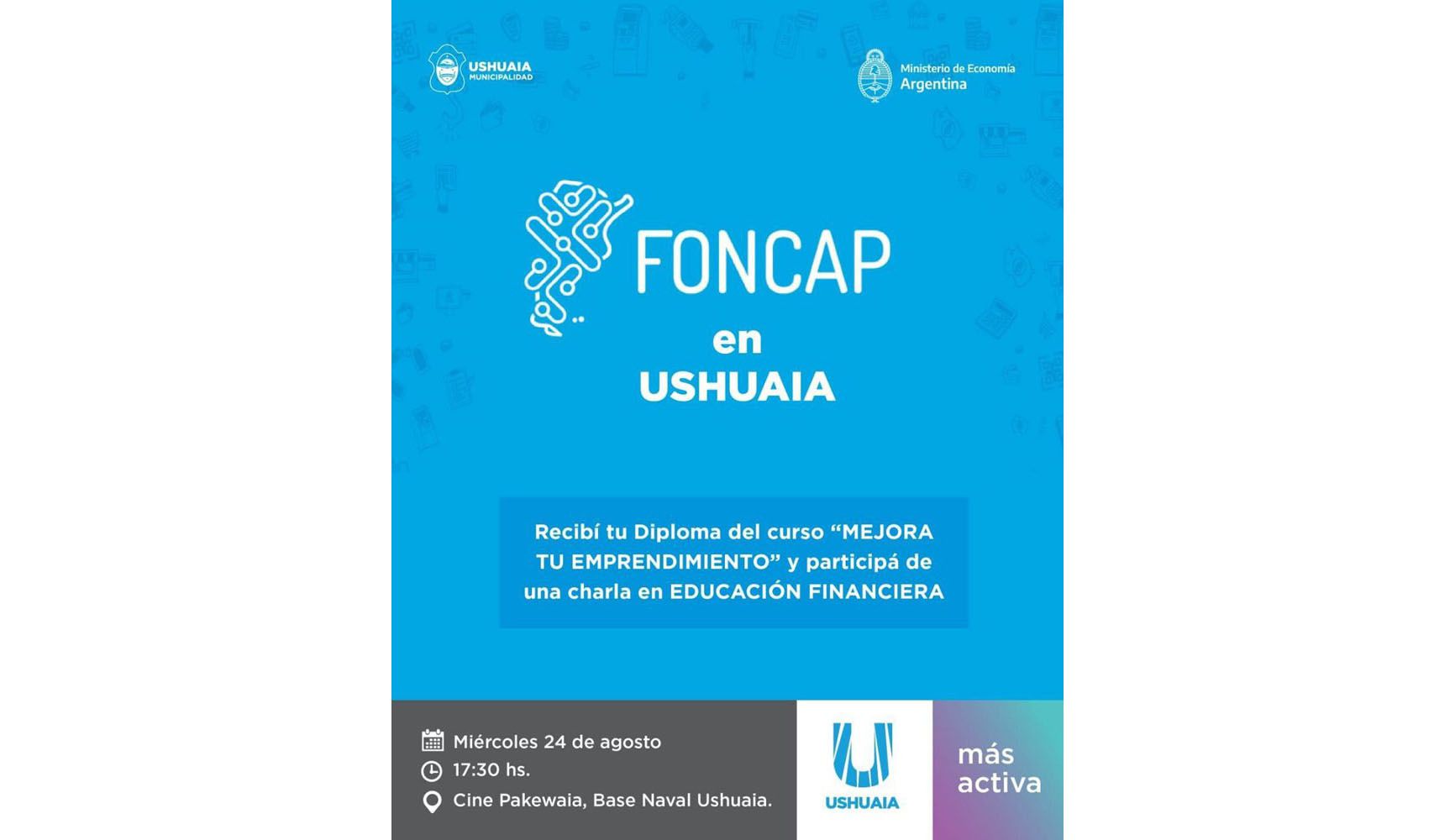 La Municipalidad y Foncap realizarán una charla sobre Educación Financiera
