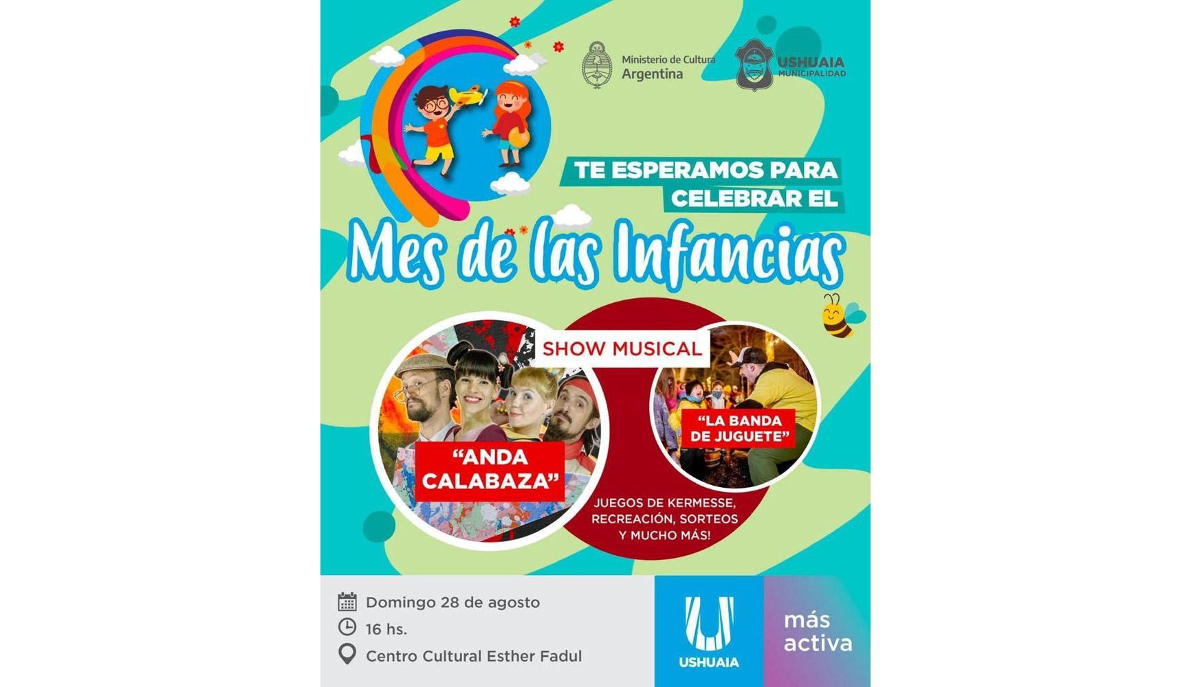La Municipalidad realizará este domingo el cierre del Mes de las Infancias