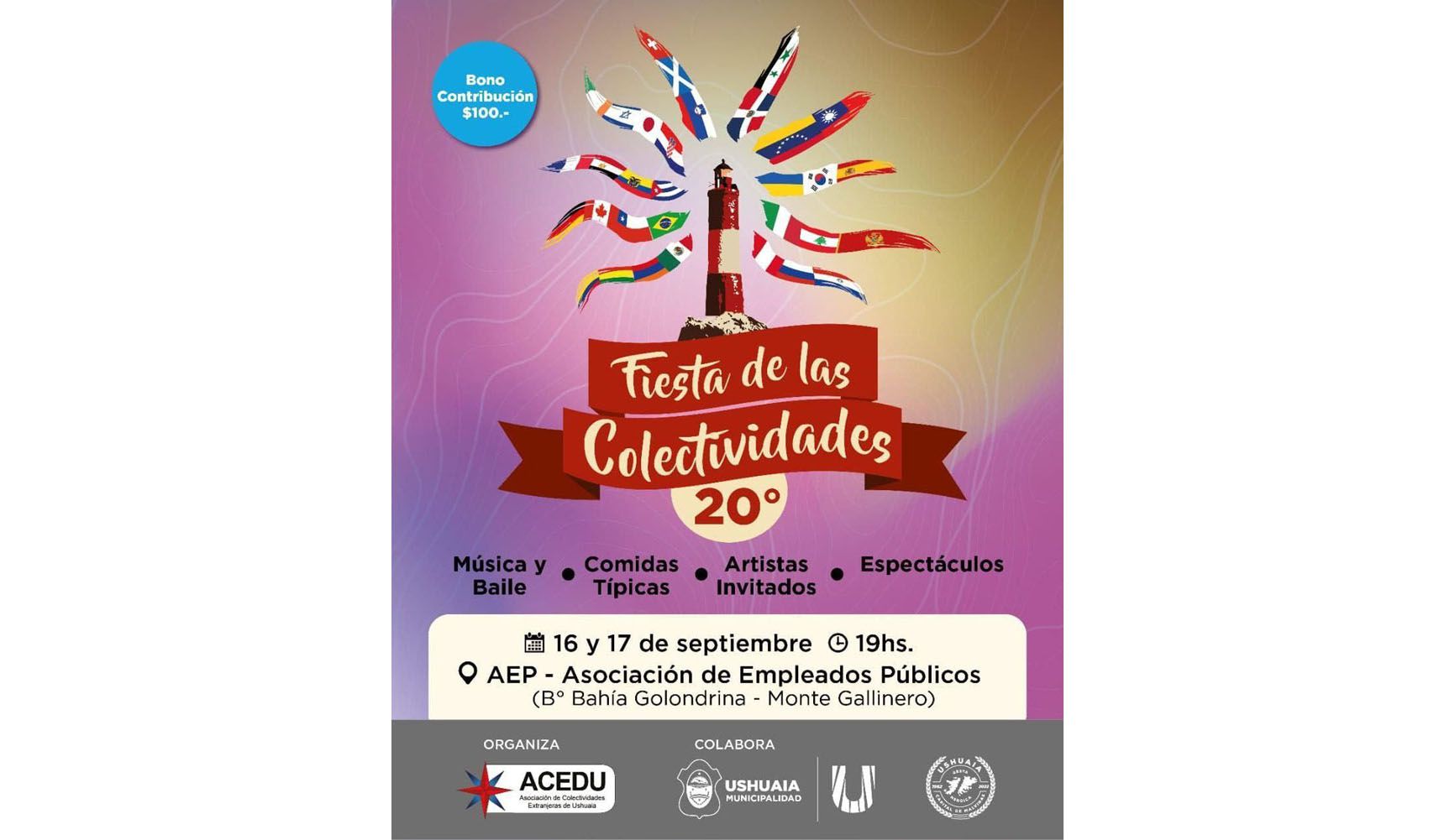 Cultura municipal acompañará la Fiesta de las Colectividades