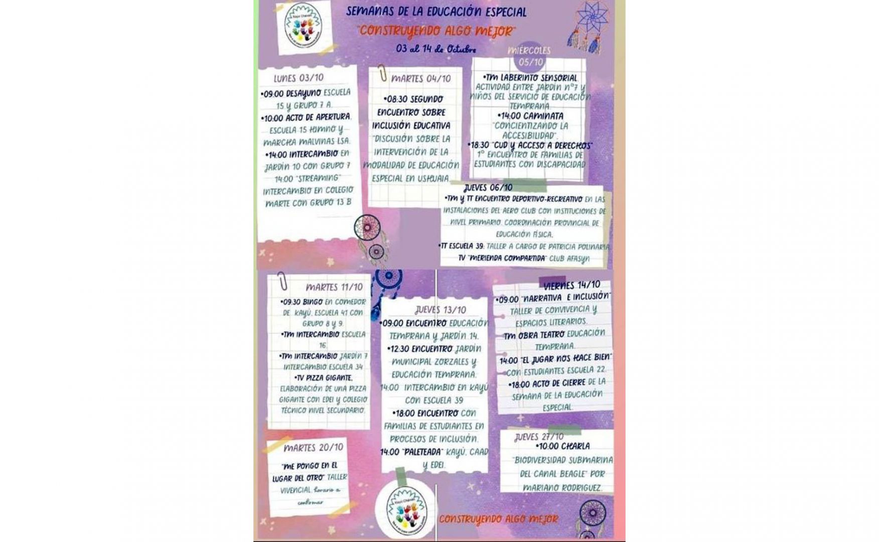 La Escuela Kayú Chénèn celebra la Semana de la Educación Especial 2022