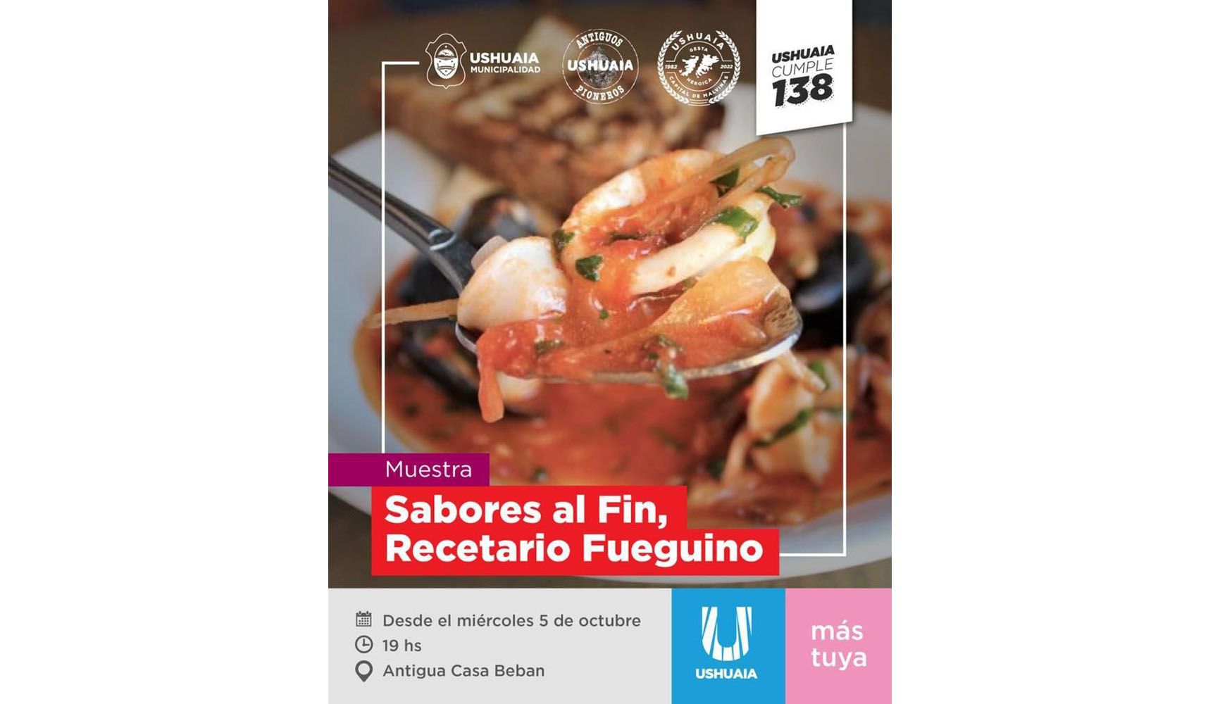 Se inaugurará hoy la muestra ‘Sabores al Fin, Recetario Fueguino’ en Casa Beban