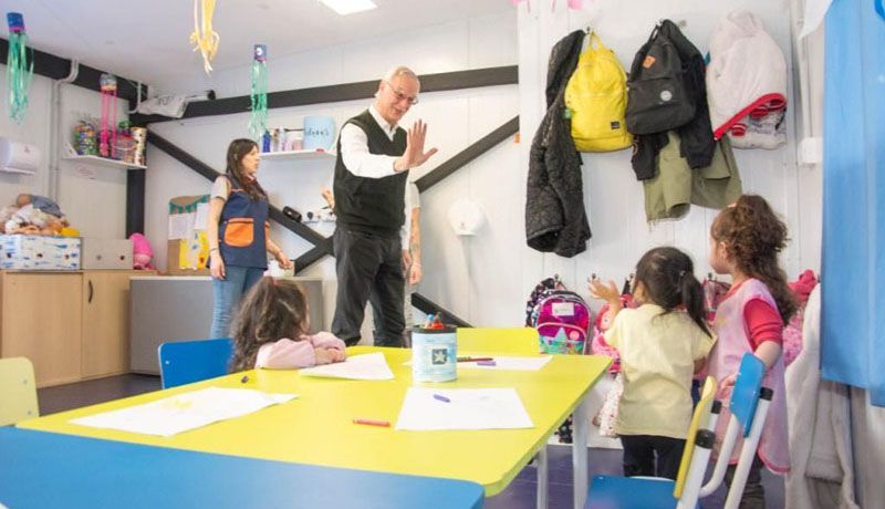 Gollán visitó el Centro de Infancias ‘Jorge Brito’ junto a Marcucci y Garay