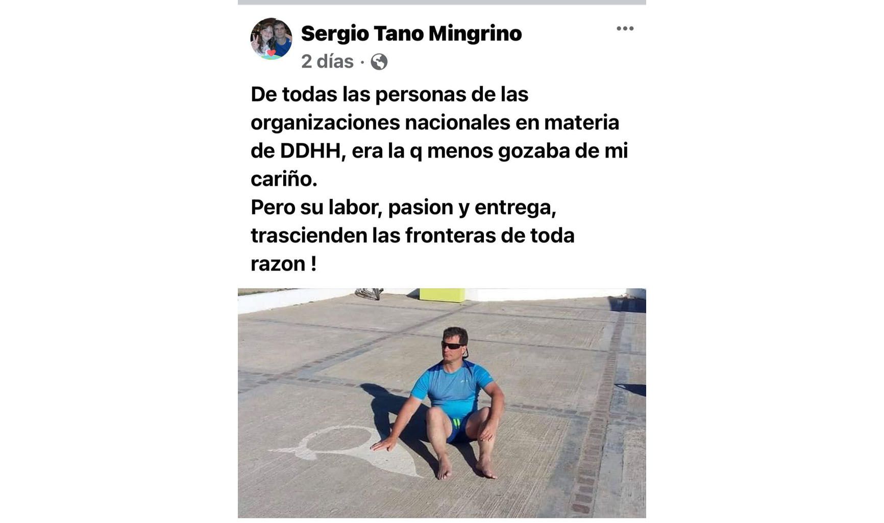 “Sentado” homenaje