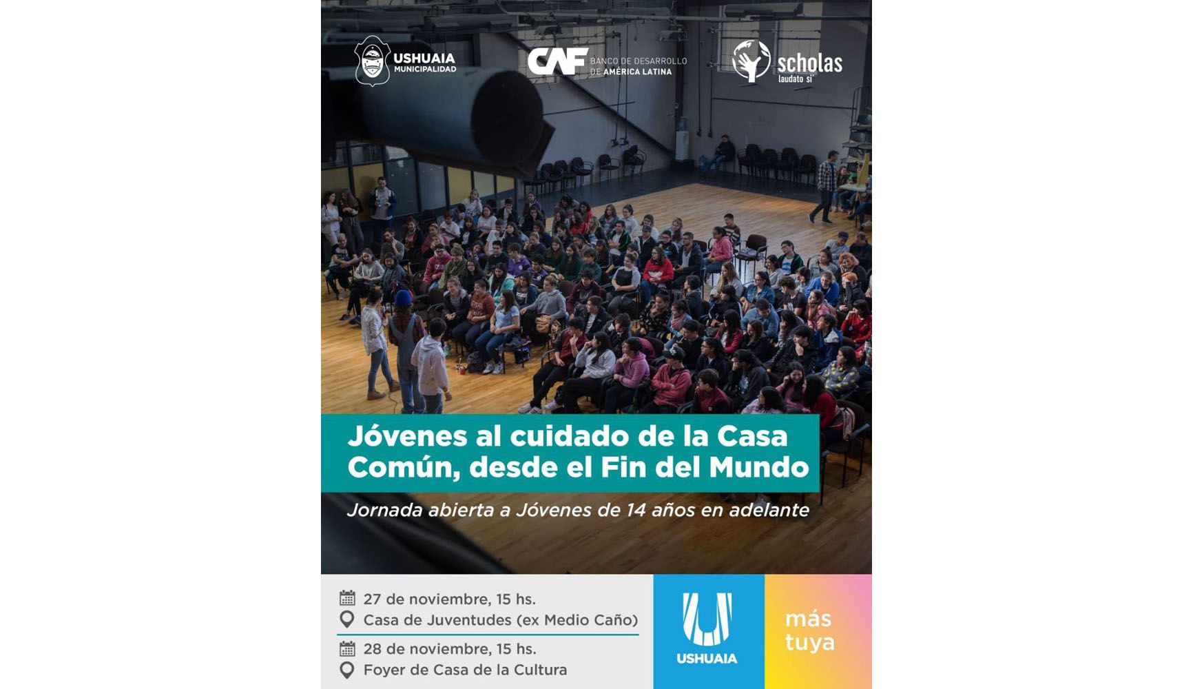 Scholas Ocurrentes impulsa las jornadas ‘Jóvenes al cuidado de la Casa Común’