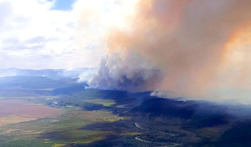 Sigue fuera de control el incendio forestal 