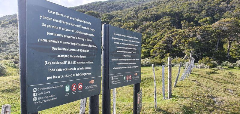 Bahía Cucharita: Parques Nacionales insiste en que se retire la cartelería