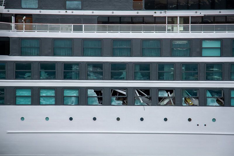 Volvió a Ushuaia el crucero en el que murió una turista