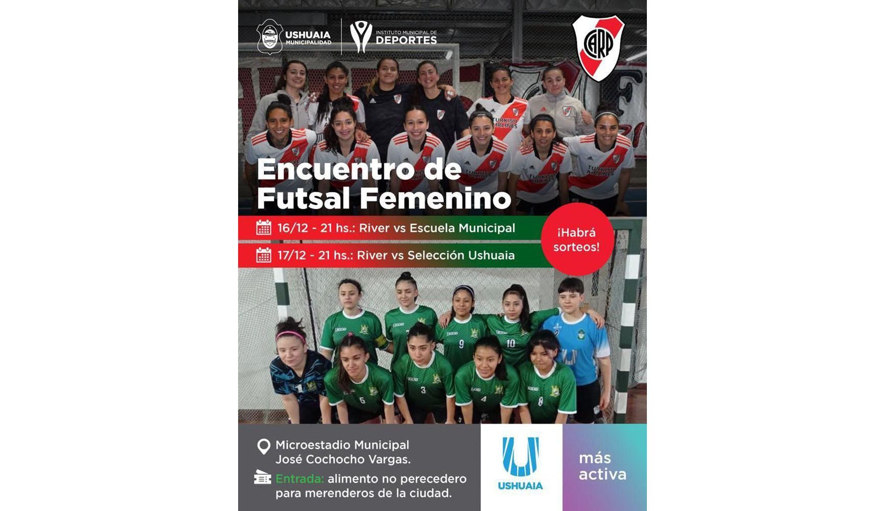 Se realizará un Encuentro de Futsal Femenino en el Cochocho Vargas