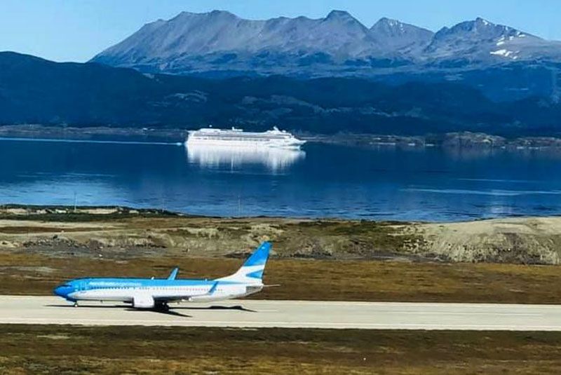 El Aeropuerto de Ushuaia duplicó la cantidad de pasajeros