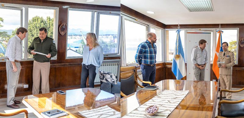 Presentación de jefes de Gendarmería y Prefectura