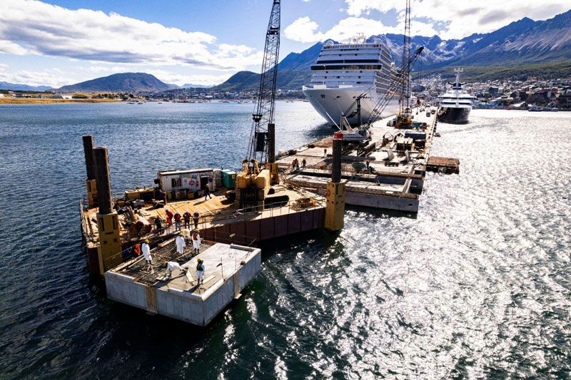 La obra del puerto entró en su etapa final