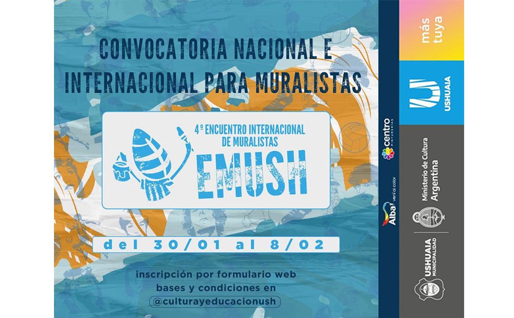 Convocan a muralistas al 4to encuentro en el “Fin del mundo”