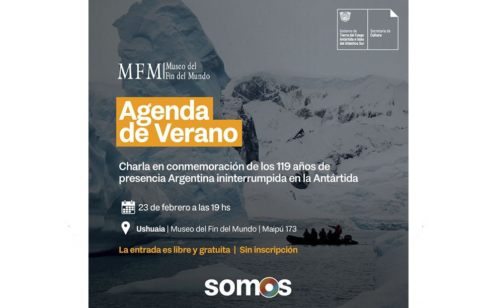 Cultura provincial invita a una charla gratuita en el Museo del Fin del Mundo 