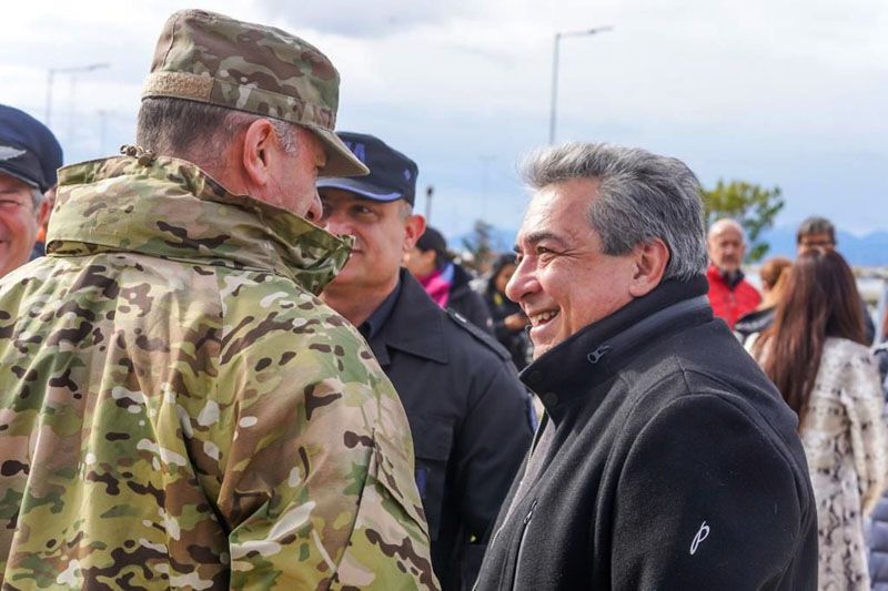 Becerra acompañó la ceremonia por el natalicio del General San Martín