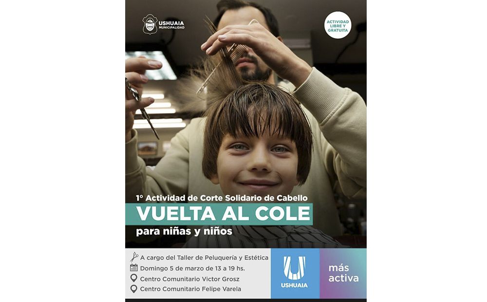La Municipalidad de Ushuaia invita a la jornada solidaria ‘Vuelta al Cole’