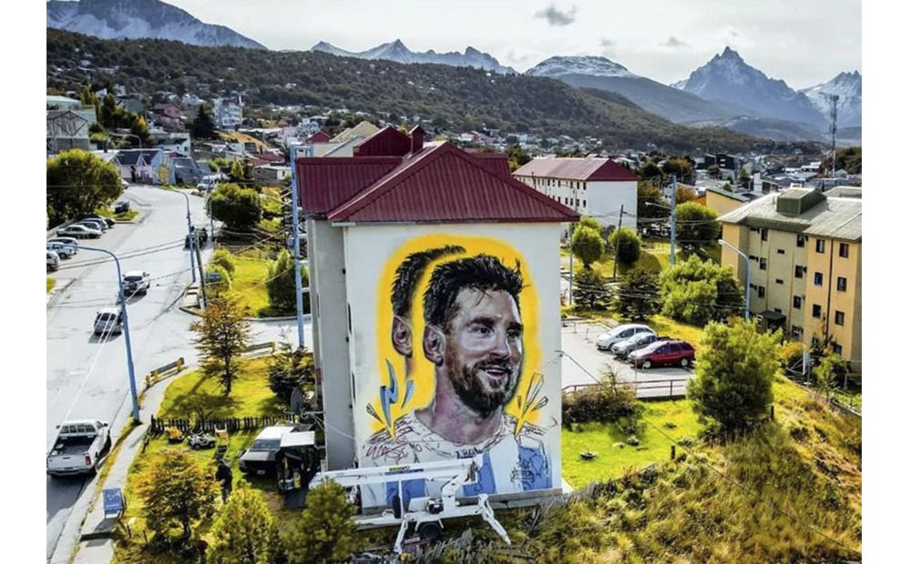 Impactante mural de Messi causa gran repercusión nacional