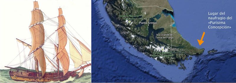 Botan una goleta construida con los restos de su naufragio