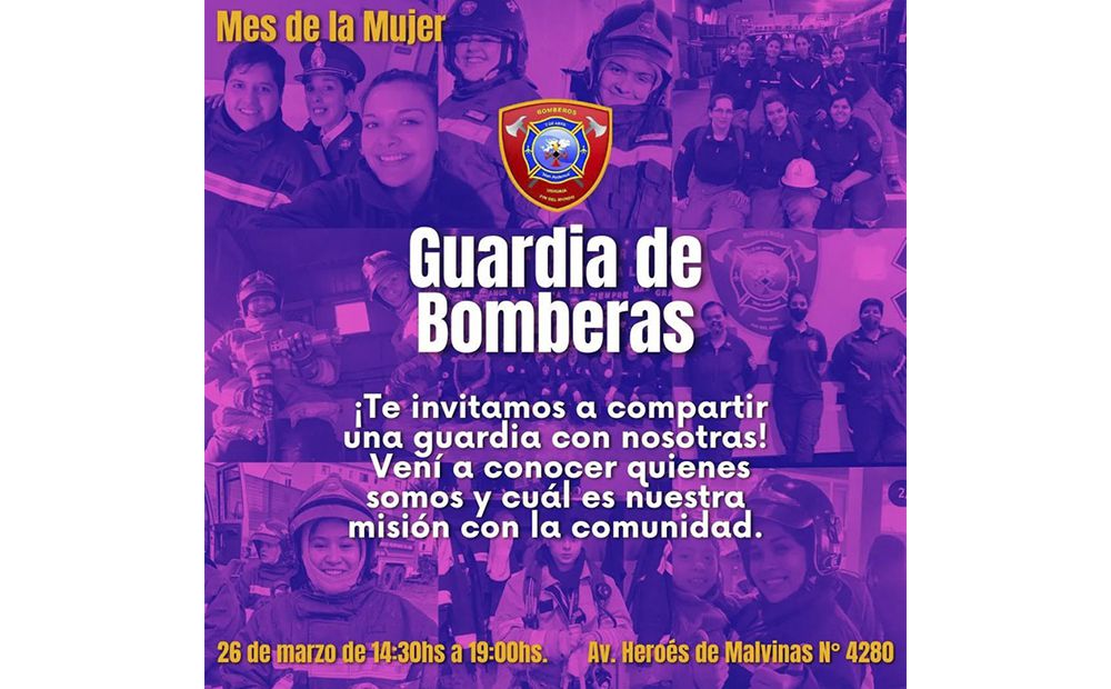Guardia de bomberas del Cuartel 