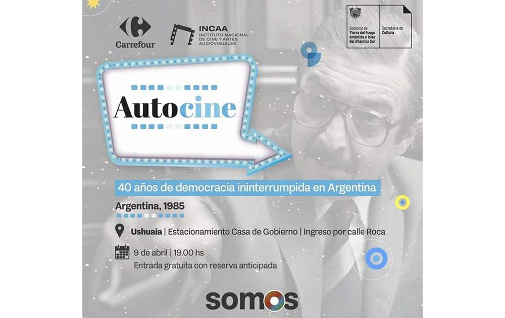 Vuelve el ‘Autocine TDF’ con funciones en Ushuaia, Tolhuin y Río Grande