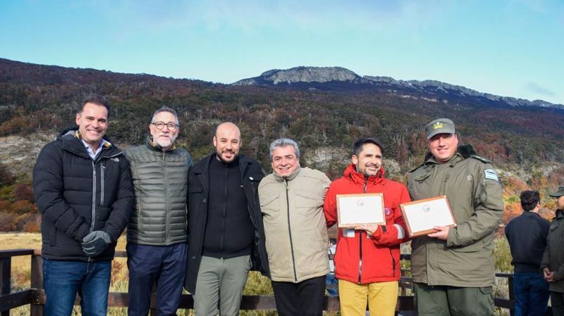 Funcionarios municipales acompañaron la inauguración de obras en el Parque Nacional