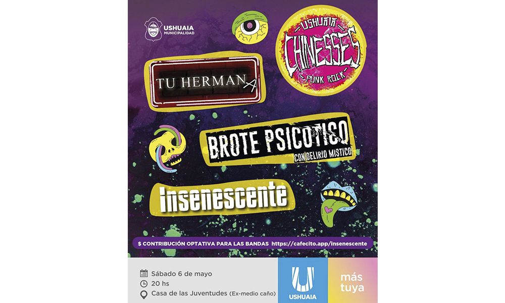 Se viene un nuevo recital de bandas de rock en la Casa de las Juventudes