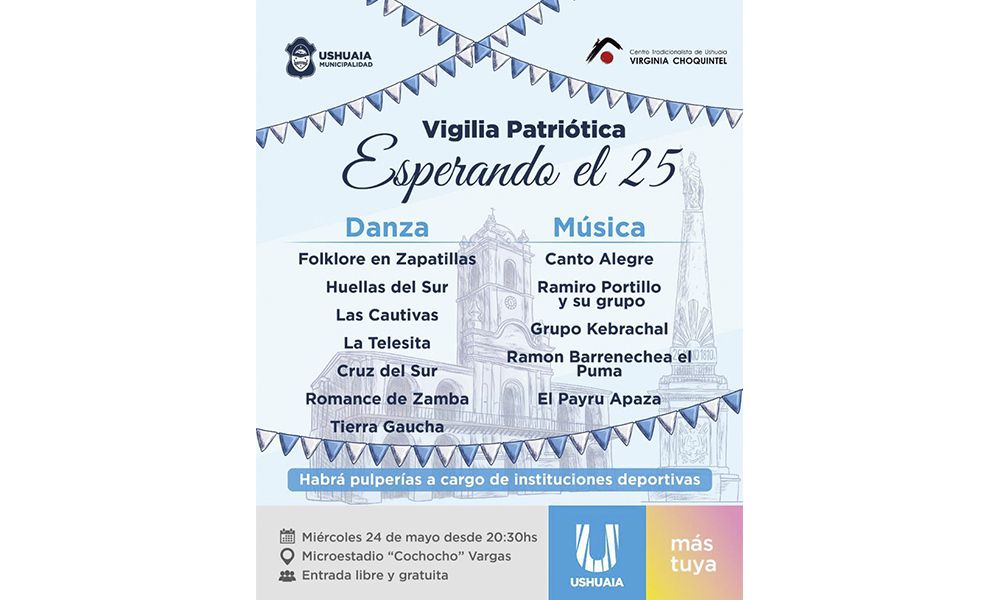 La Municipalidad acompañará la ‘Gran Velada Patriótica’