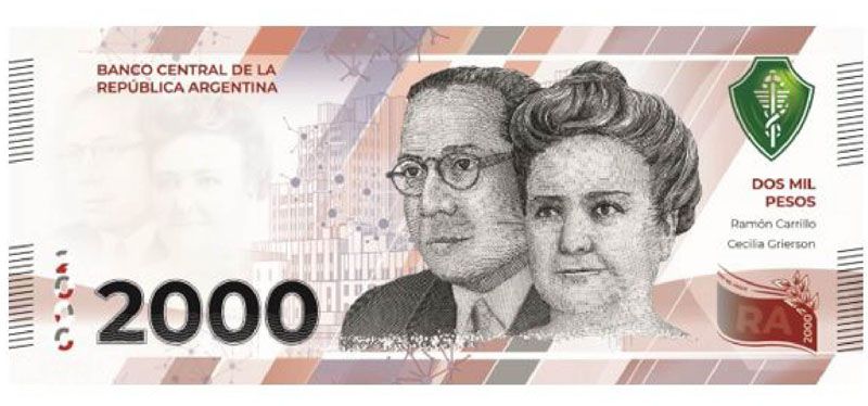 El Banco Central puso en circulación el billete de $2.000