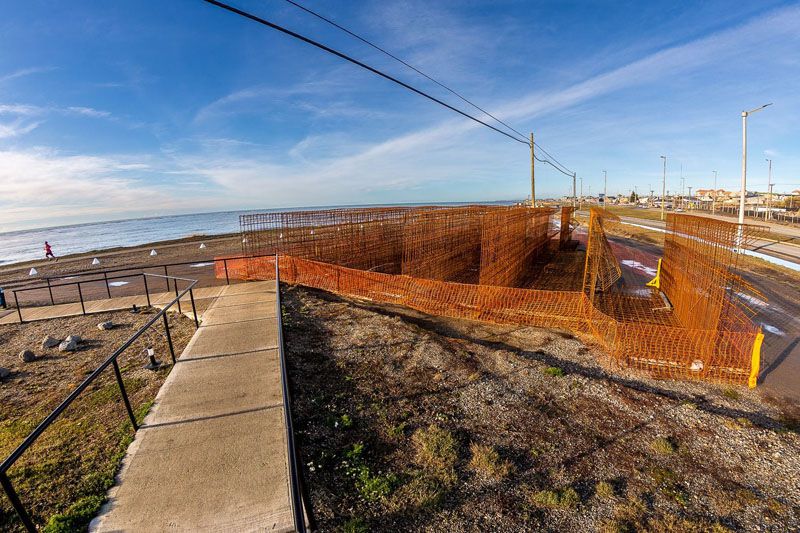 Comenzó la construcción de la segunda etapa del muro costero