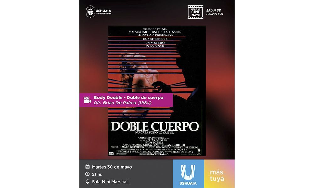 Hoy se proyectará el film ‘Doble Cuerpo’ en la sala Niní Marshall