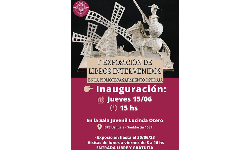 Todo listo para la 1ª Exposición de Libros Intervenidos