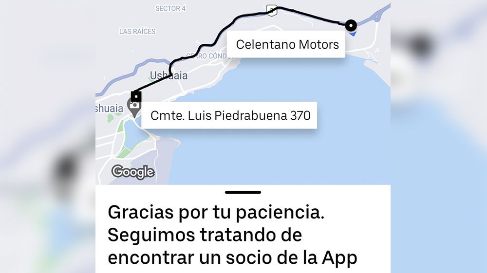 Uber debutó en Ushuaia con demoras y pocos autos 