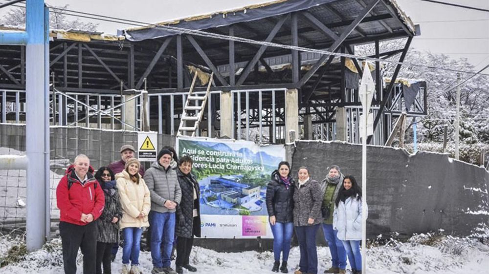 Articulación con Nación Funcionarios recorrieron la obra de la Residencia para Adultos Mayores