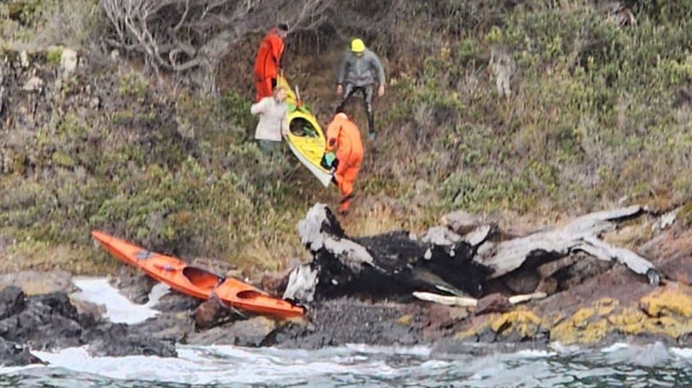 Prefectura rescató a dos mujeres kayakistas 
