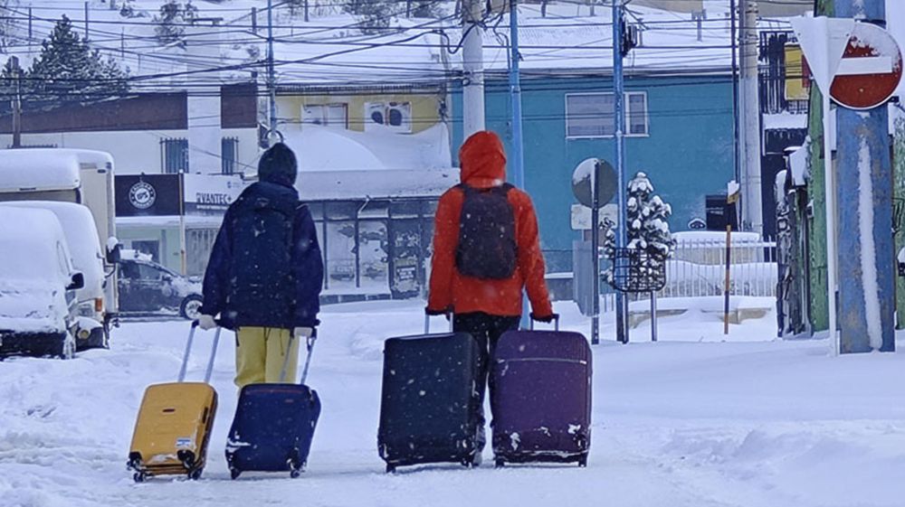 Sin vuelos por temporal de nieve y viento