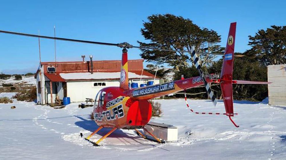Heli Ushuaia es parte del operativo en península Mitre