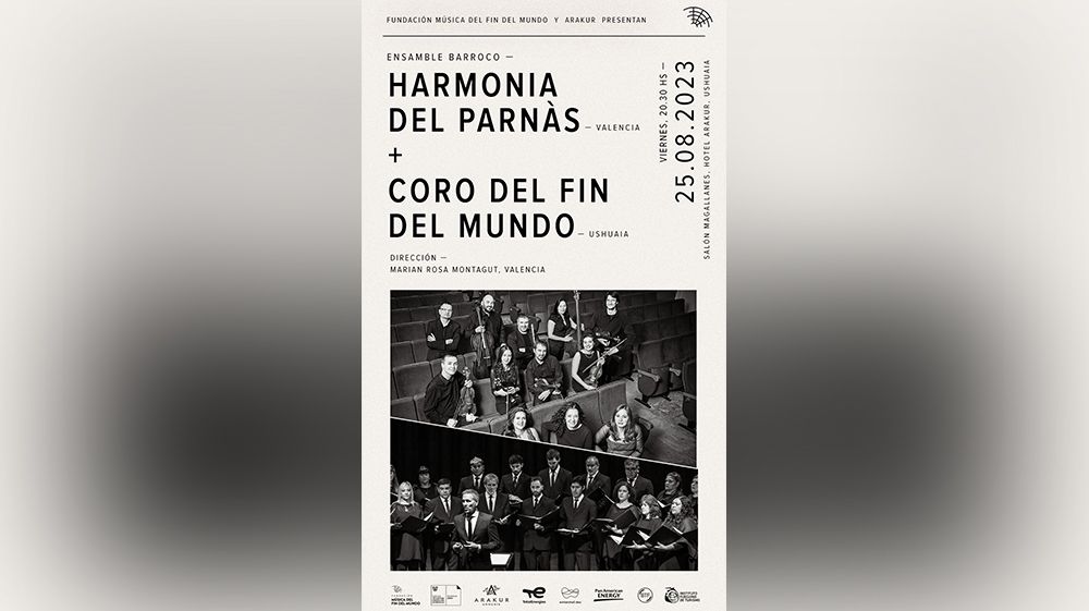El Coro del Fin del Mundo brindará un concierto junto a Harmonia del Parnàs